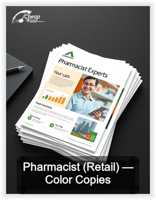 Pharmacist Retail business card design sample