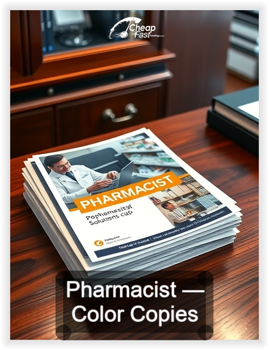 Pharmacist business card design sample