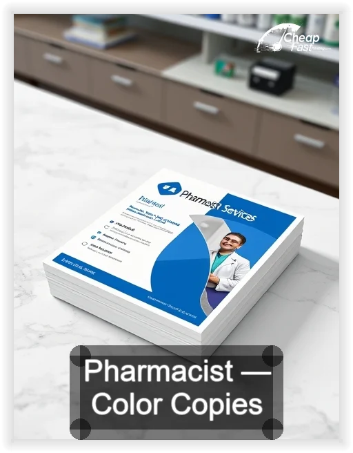 Pharmacist business card design sample