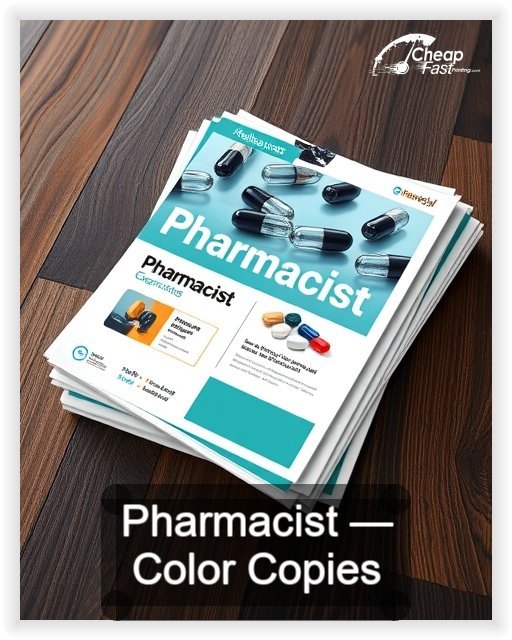 Pharmacist business card design sample