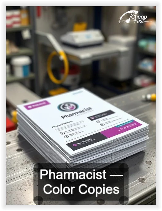 Pharmacist business card design sample