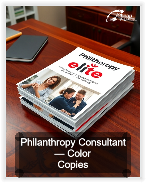 Philanthropy Consultant business card design sample