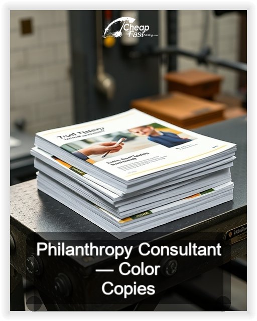 Philanthropy Consultant business card design sample