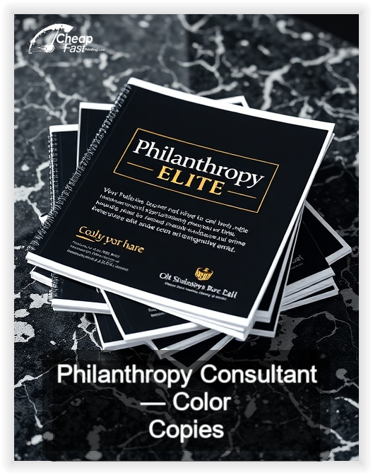 Philanthropy Consultant business card design sample