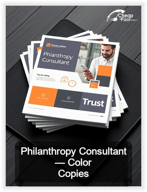 Philanthropy Consultant business card design sample