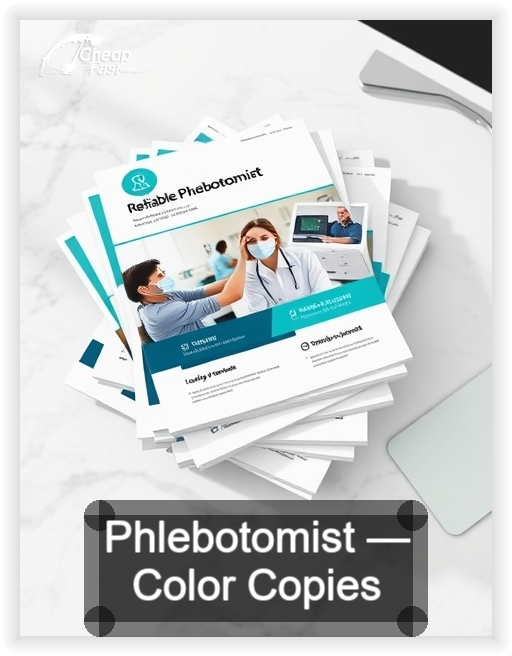 Phlebotomist business card design sample