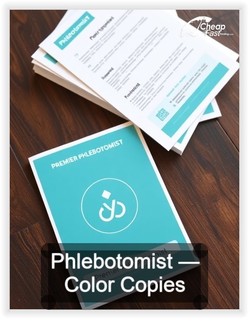Phlebotomist business card design sample