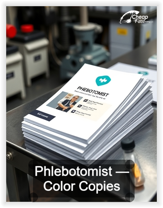 Phlebotomist business card design sample