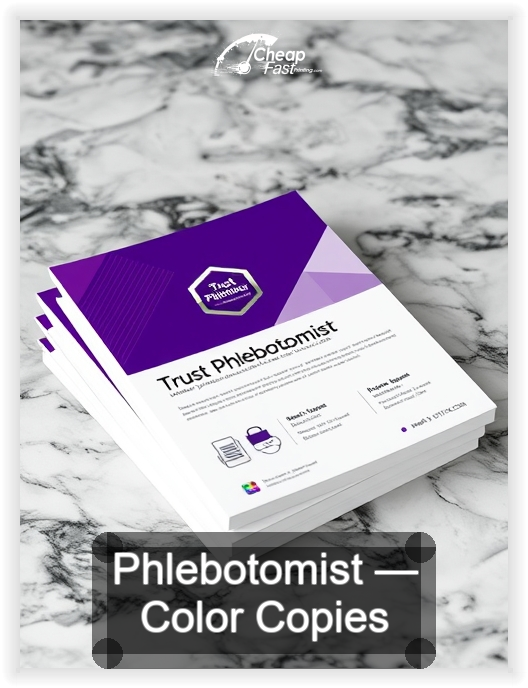 Phlebotomist business card design sample