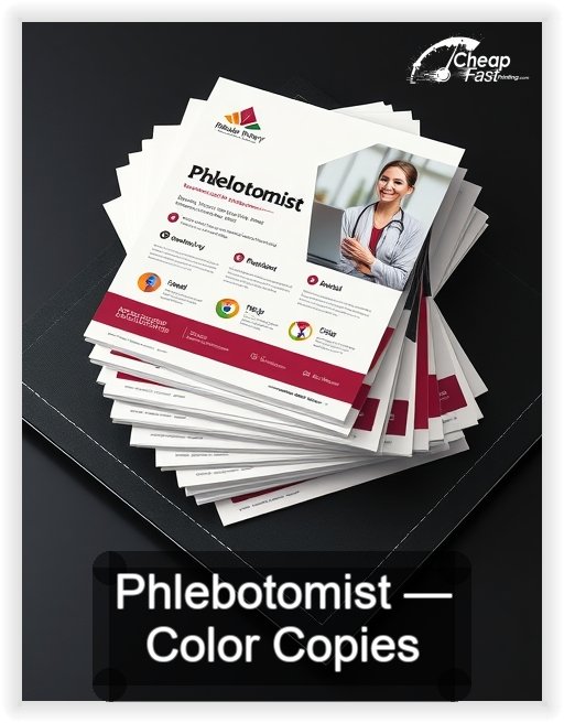 Phlebotomist business card design sample