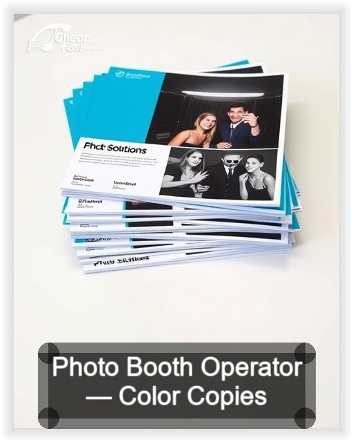 Photo Booth Operator business card design sample