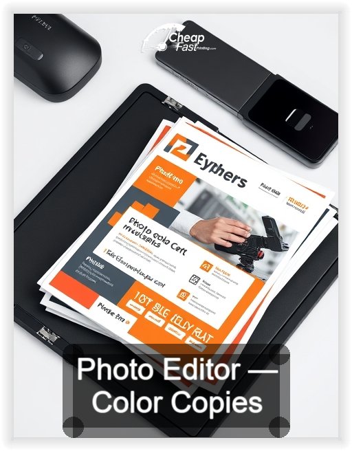 Photo Editor business card design sample