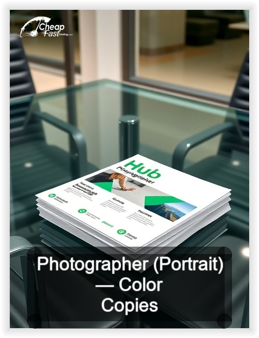 Photographer Portrait business card design sample