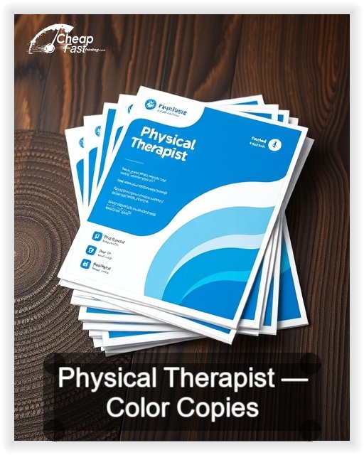 Physical Therapist business card design sample