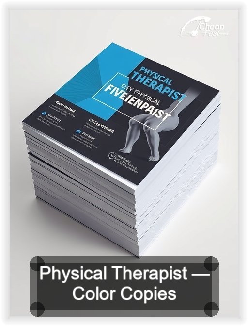Physical Therapist business card design sample