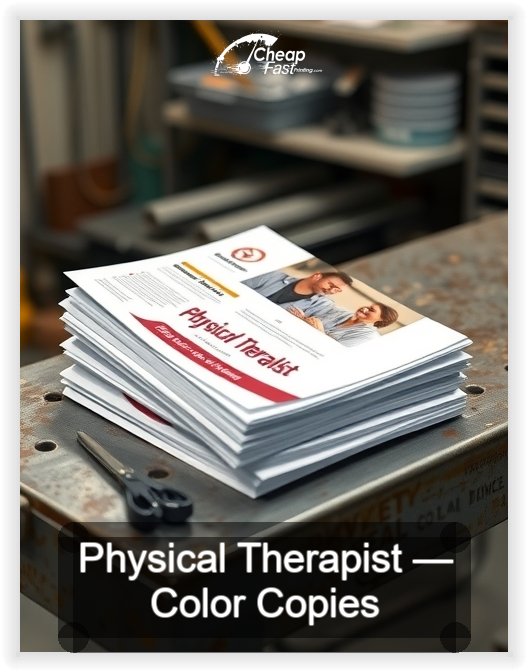 Physical Therapist business card design sample