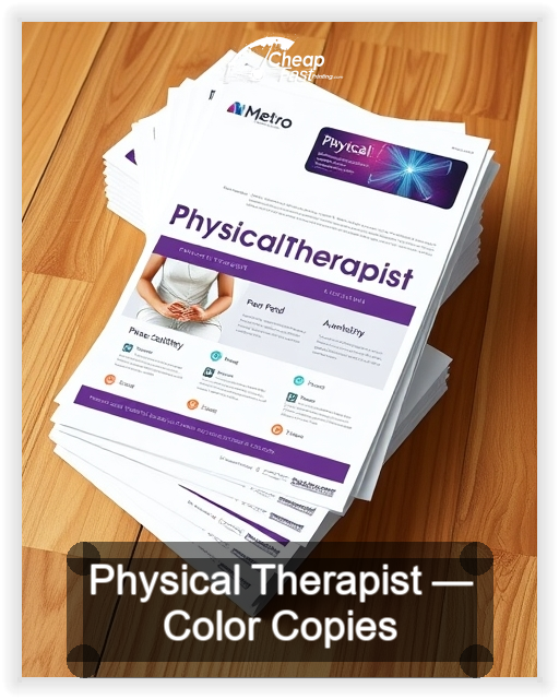 Physical Therapist business card design sample