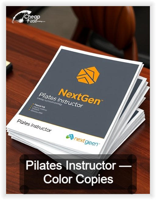 Pilates Instructor business card design sample