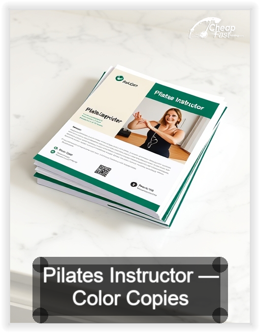 Pilates Instructor business card design sample
