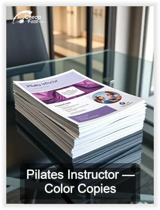 Pilates Instructor business card design sample
