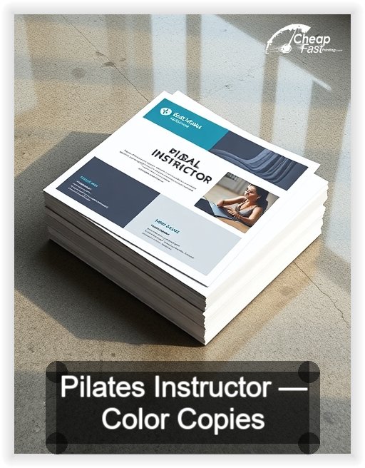 Pilates Instructor business card design sample