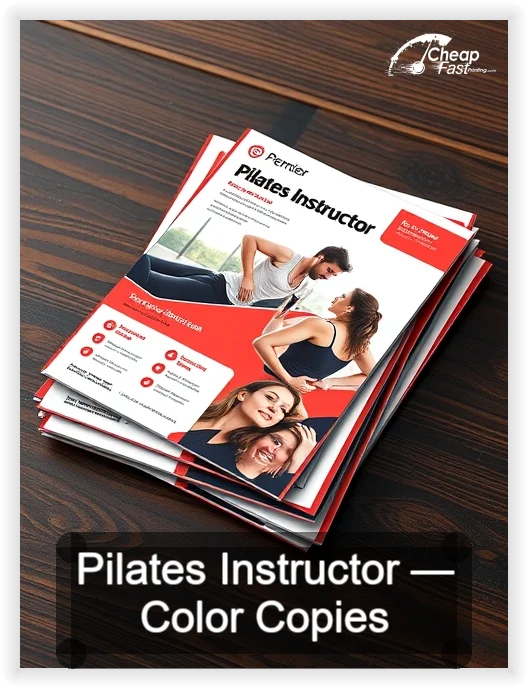 Pilates Instructor business card design sample