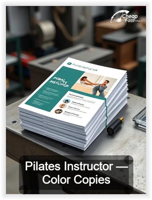 Pilates Instructor business card design sample