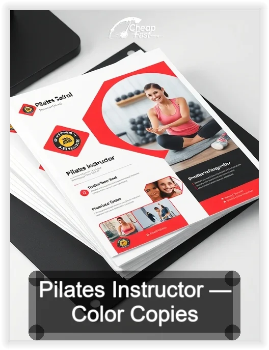 Pilates Instructor business card design sample