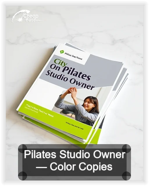 Pilates Studio Owner business card design sample