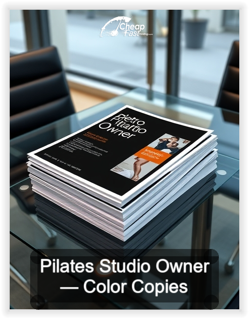 Pilates Studio Owner business card design sample