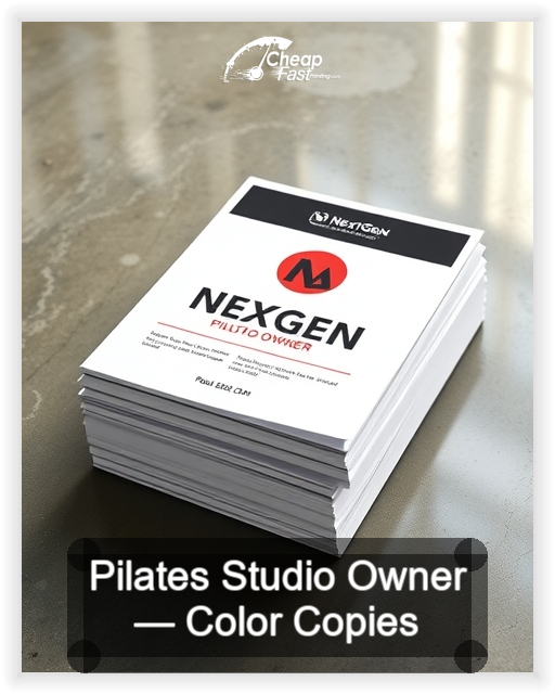 Pilates Studio Owner business card design sample
