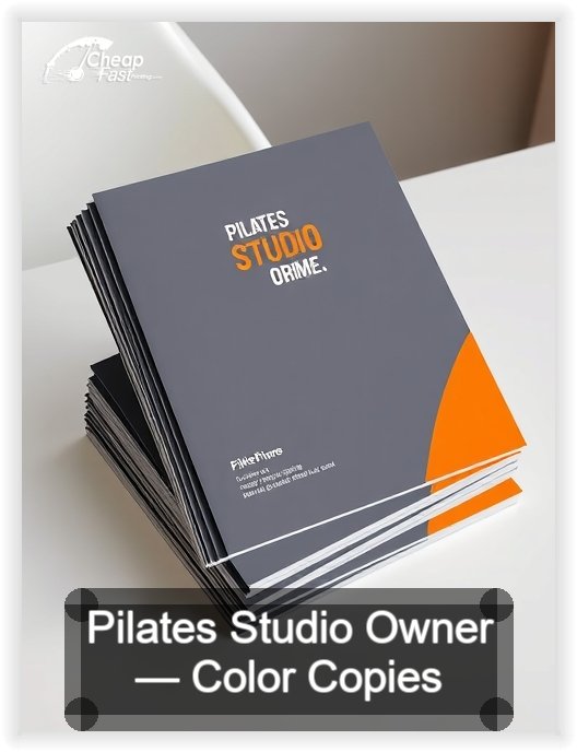Pilates Studio Owner business card design sample