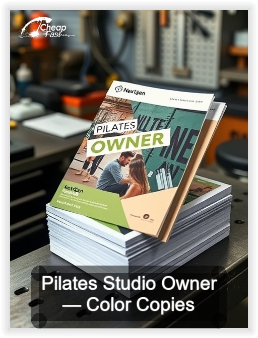 Pilates Studio Owner business card design sample