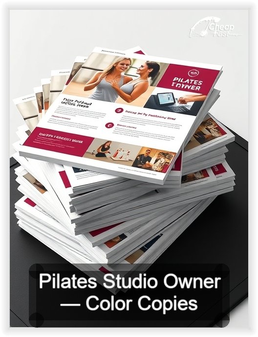 Pilates Studio Owner business card design sample