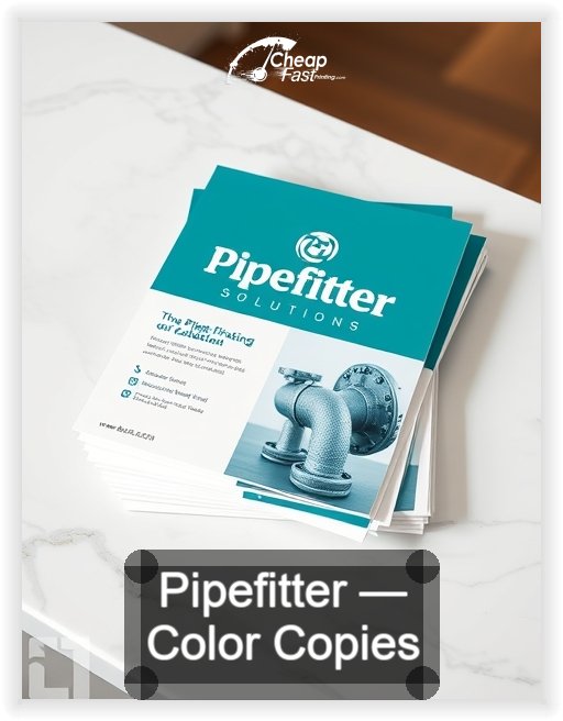 Pipefitter business card design sample