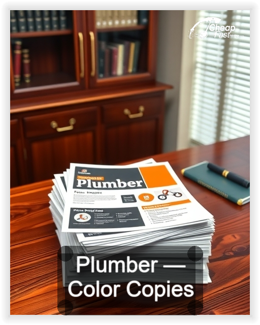 Plumber business card design sample