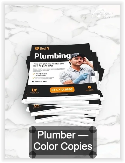Plumber business card design sample
