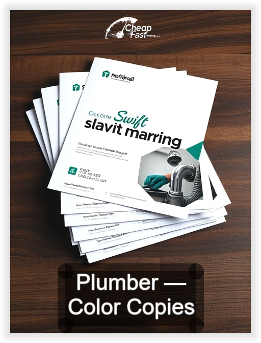 Plumber business card design sample