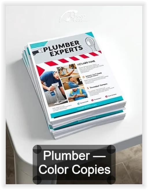 Plumber business card design sample