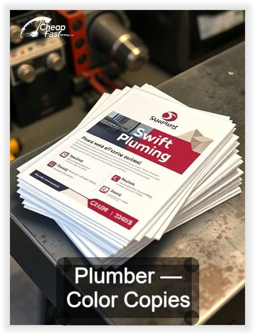 Plumber business card design sample