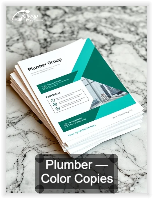 Plumber business card design sample