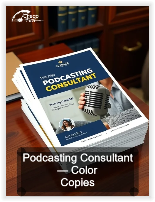 Podcasting Consultant business card design sample