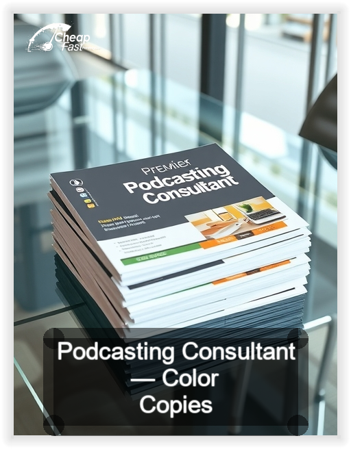Podcasting Consultant business card design sample