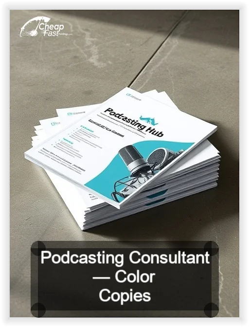 Podcasting Consultant business card design sample