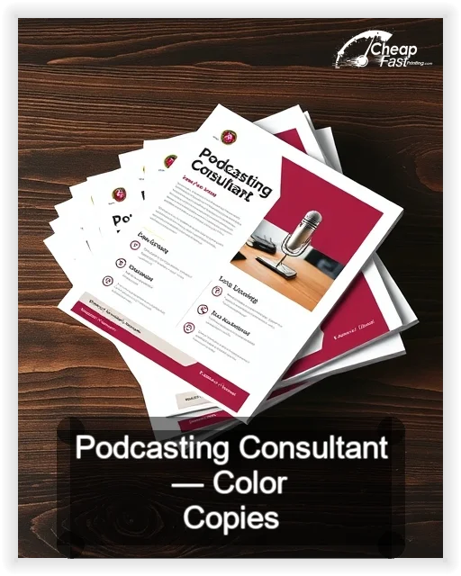 Podcasting Consultant business card design sample