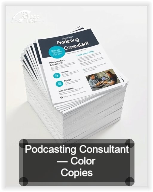 Podcasting Consultant business card design sample