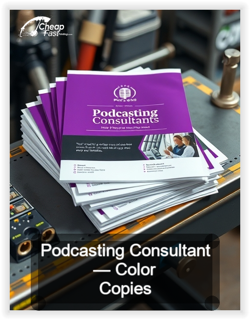 Podcasting Consultant business card design sample