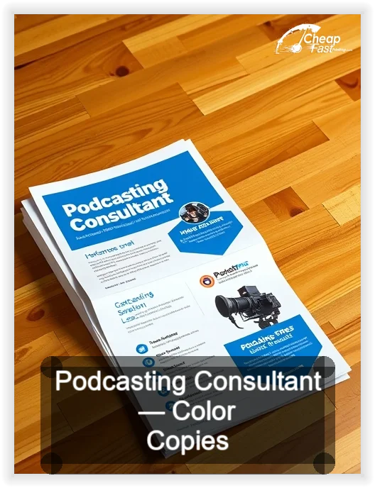 Podcasting Consultant business card design sample