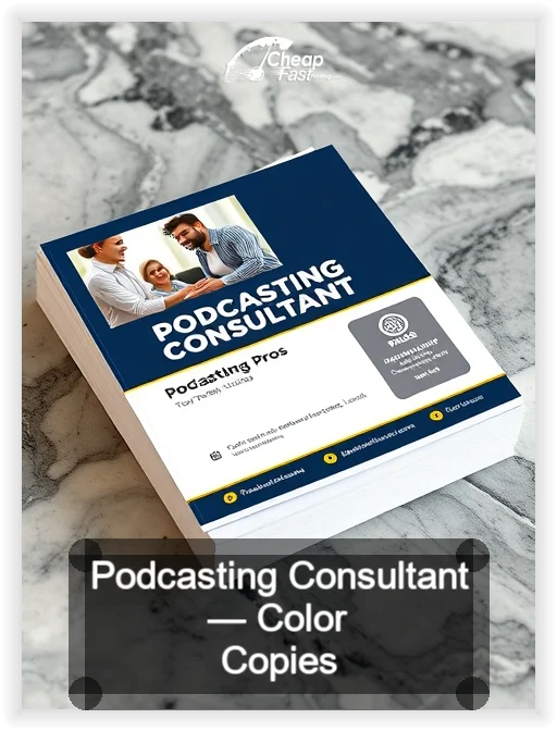 Podcasting Consultant business card design sample