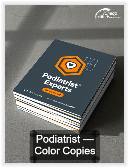 Podiatrist business card design sample